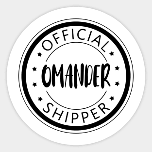 Official Shipper Sticker